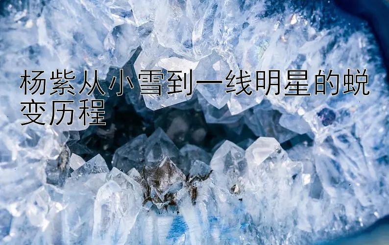 杨紫从小雪到一线明星的蜕变历程