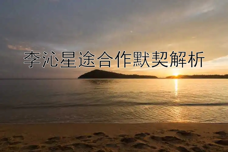 李沁星途合作默契解析