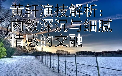 黄轩演技解析：内敛深沉与细腻情感的交融