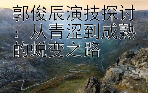 郭俊辰演技探讨：从青涩到成熟的蜕变之路